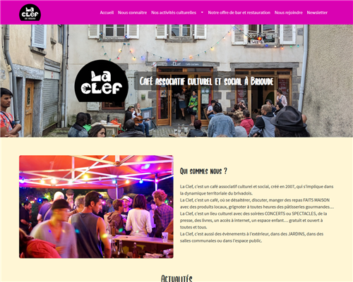 Aperçu du projet Café La Clef